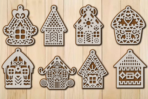 Christmas Gingerbread House SVG Template For Cutting and Printing SVG Yuliya 