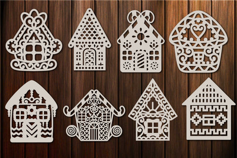 Christmas Gingerbread House SVG Template For Cutting and Printing SVG Yuliya 