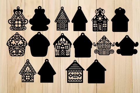 Christmas Gingerbread House SVG Template For Cutting and Printing SVG Yuliya 