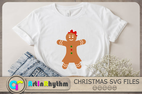 Christmas Gingerbread Svg, Gingerbread Man Svg, Christmas Svg SVG Artinrhythm shop 