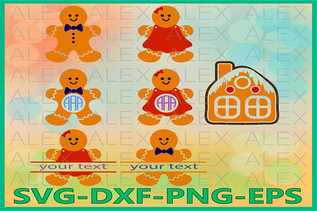 Christmas Gingerbread Svg SVG AlexSVGStudio 