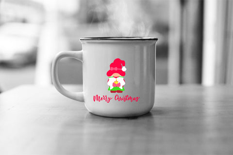 Christmas girl gnomes for t-shirt, face mask designs. SVG SVG Angelina Semenova 