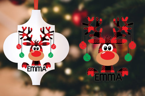 Christmas Girl Name SVG, Buffalo Plaid Moose SVG, Moose Svg, Buffalo Plaid SVG, Christmas Clip Art SVG SvgMonkeys 