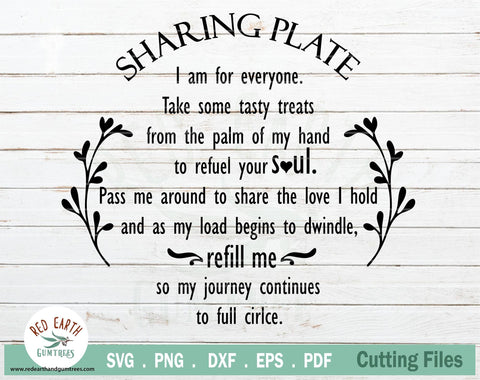 Christmas Giving plate, sharing dish bundle in SVG,PNG,DXF SVG Redearth and gumtrees 