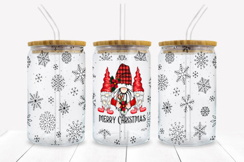 Christmas Glass Can Wrap Bundle SVG fokiira 