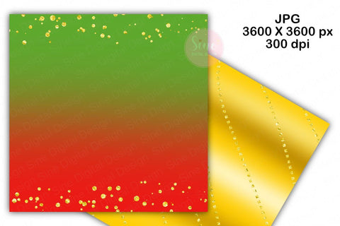 Christmas Glitter Digital Papers Backgrounds Digital Pattern SineDigitalDesign 