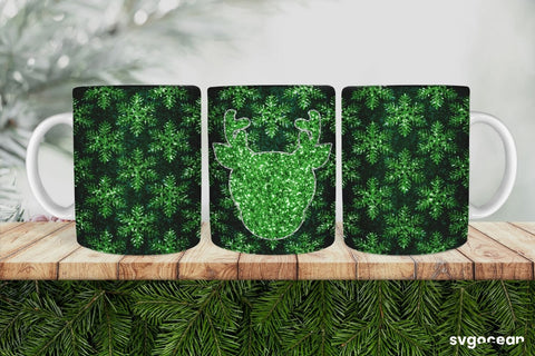 Christmas Glitter Mug Sublimation | PNG Bundle | Mug Wrap Sublimation SvgOcean 
