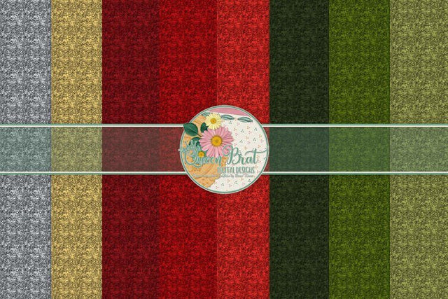 Christmas Glitter Papers 2 Digital Pattern QueenBrat Digital Designs 