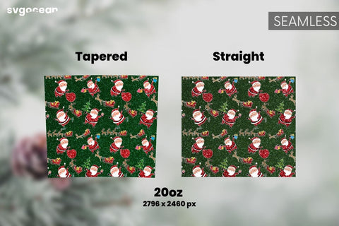 Christmas Glitter Tumbler Sublimation | PNG Bundle | Tumbler 20oz Sublimation SvgOcean 