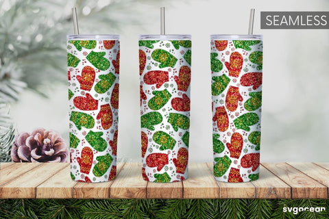 Christmas Glitter Tumbler Sublimation | PNG Bundle | Tumbler 20oz Sublimation SvgOcean 