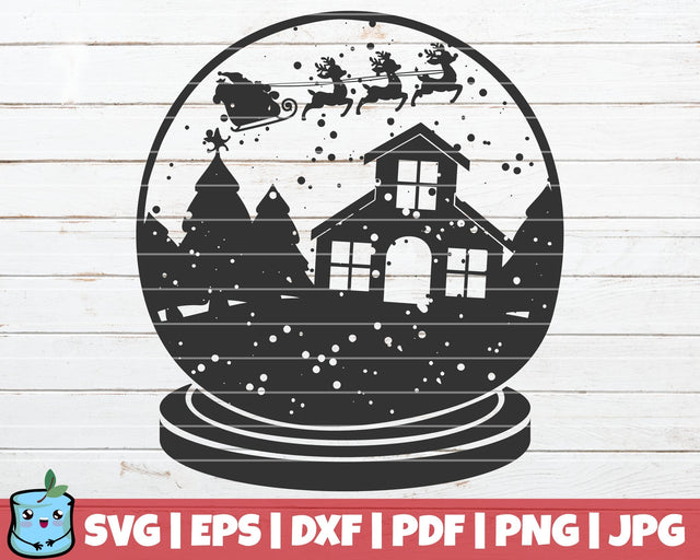 Christmas Globe SVG MintyMarshmallows 