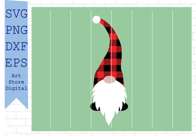 Christmas Gnome (18) Svg, Xmas Gnome Svg, Christmas Svg, Cute Gnomies Svg, Buffalo Plaid Svg, Png, Dxf, Eps Cut Files SVG Artstoredigital 