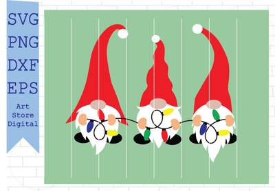 Christmas Gnome (6) Svg, Xmas Gnome Svg, Christmas Svg, Cute Gnomies Svg, Buffalo Plaid Svg, Png, Dxf, Eps Cut Files SVG Artstoredigital 