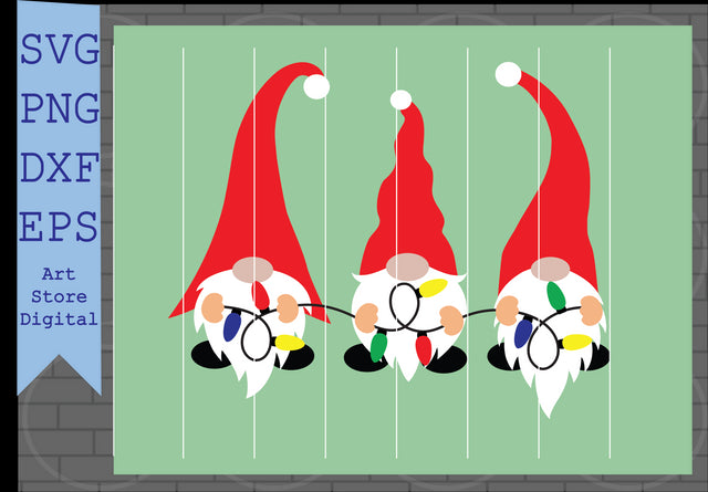 Christmas Gnome (6) Svg, Xmas Gnome Svg, Christmas Svg, Cute Gnomies Svg, Buffalo Plaid Svg, Png, Dxf, Eps Cut Files SVG Artstoredigital 