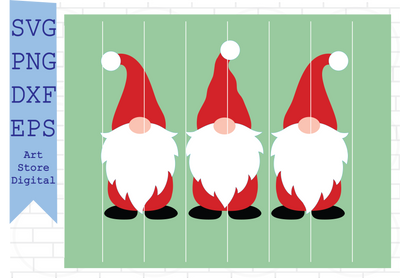 Christmas Gnome (7) Svg, Xmas Gnome Svg, Christmas Svg, Cute Gnomies Svg, Buffalo Plaid Svg, Png, Dxf, Eps Cut Files SVG Artstoredigital 
