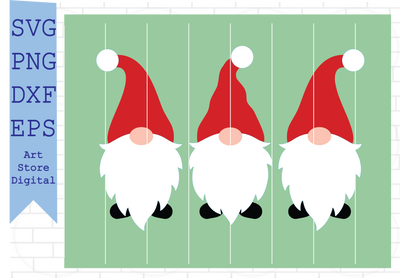 Christmas Gnome (9) Svg, Xmas Gnome Svg, Christmas Svg, Cute Gnomies Svg, Buffalo Plaid Svg, Png, Dxf, Eps Cut Files SVG Artstoredigital 