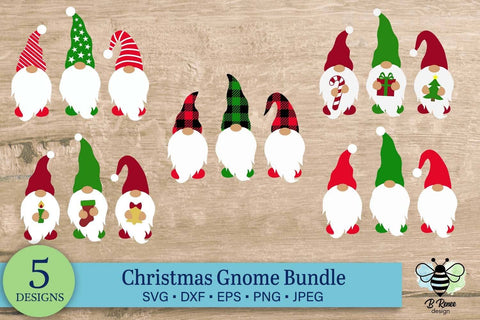 Christmas Gnome Bundle | Gnome SVG | Holiday Gnomes SVG B Renee Design 