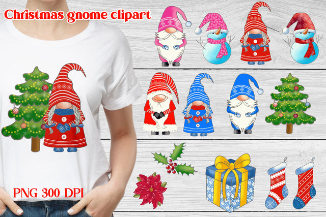 Christmas gnome clipart | Christmas gnome PNG Sublimation Svetana Studio 