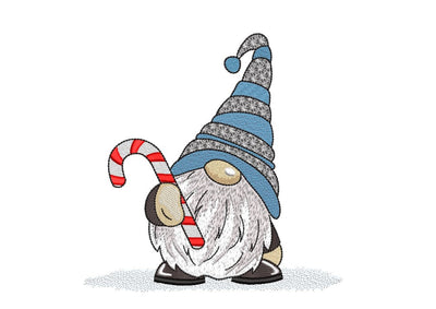 Christmas Gnome Embroidery Design, 4 sizes, Instant Download Embroidery/Applique DESIGNS Nino Nadaraia 