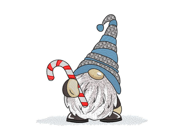 Christmas Gnome Embroidery Design, 4 sizes, Instant Download Embroidery/Applique DESIGNS Nino Nadaraia 