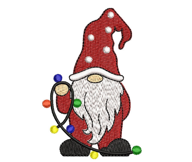 Christmas Gnome Embroidery Design ,Holiday Embroidery Designs, 3 sizes, Instant Download Embroidery/Applique DESIGNS ArtEMByNatalia 