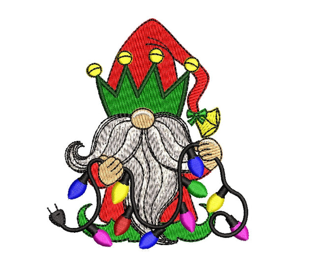 Christmas Gnome Embroidery Design ,Holiday Embroidery Designs, 4 sizes, Instant Download Embroidery/Applique DESIGNS ArtEMByNatalia 