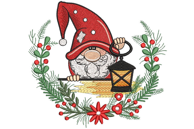 Christmas Gnome Embroidery Design, Holiday Embroidery Designs Embroidery/Applique DESIGNS ArtEMByNatalia 