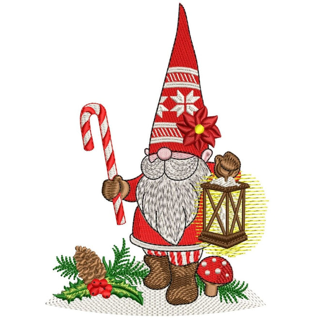 Christmas Gnome embroidery design, Winter gnome , 4 sizes, instant download. Embroidery/Applique DESIGNS ArtEMByNatalia 
