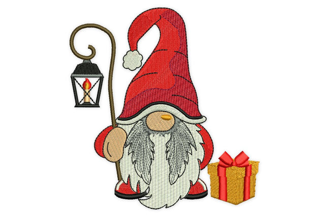 Christmas Gnome Embroidery Design, Winter Holiday Machine Embroidery Design, Gnome with Lantern embroidery design, Santa Embroidery Design Embroidery/Applique DESIGNS NextEmbroidery 