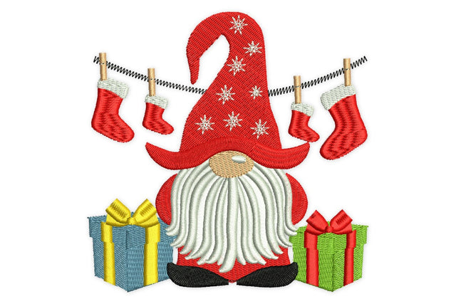 Christmas Gnome Embroidery Design, Winter Merry Christmas Gifts Sock Gnomes, christmas Embroidery design, holiday embroidery Embroidery/Applique DESIGNS NextEmbroidery 