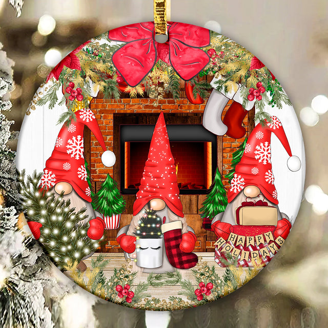 Christmas Gnome Family Ornament Png, Round Christmas Ornament, PNG Instant Download, Xmas Ornament Sublimation Designs Downloads Sublimation CaldwellArt 