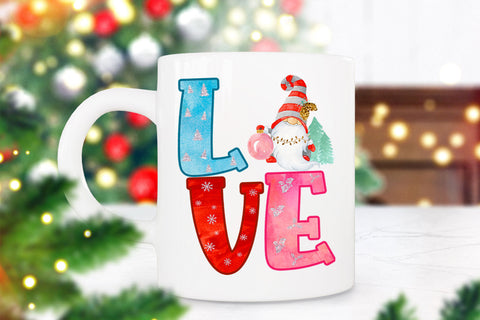 Christmas Gnome Love Sublimation I Holiday Sublimation Ideas Sublimation Happy Printables Club 