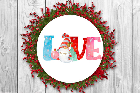 Christmas Gnome Love Sublimation I Holiday Sublimation Ideas Sublimation Happy Printables Club 