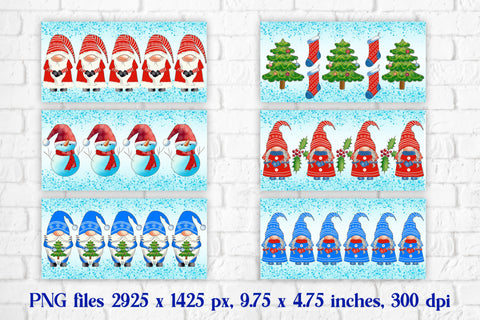 Christmas gnome mug wrap bundle | Christmas gnome PNG Sublimation Svetana Studio 