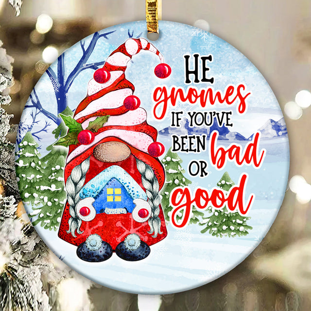 Christmas Gnome Ornament Png, Round Christmas Ornament, PNG Instant Download, Xmas Ornament Sublimation Designs Downloads Sublimation CaldwellArt 