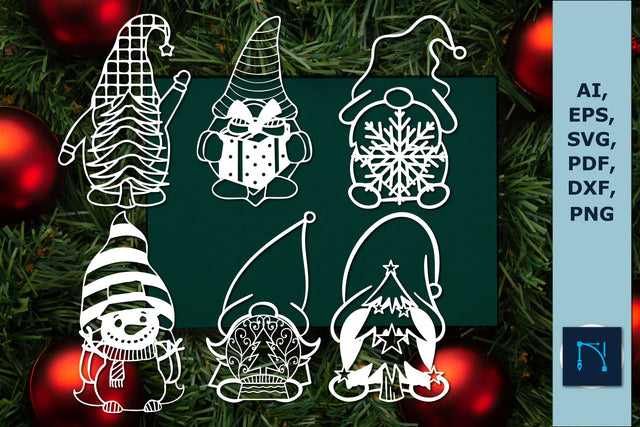 Christmas gnome ornament SVG bundle SVG MD JOYNAL ABDIN 