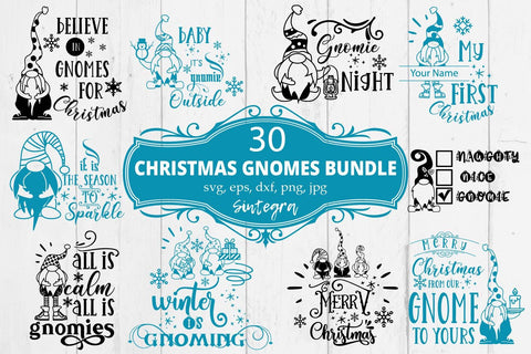 Christmas Gnome Quotes Svg Bundle SVG Sintegra 