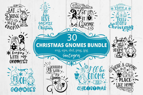 Christmas Gnome Quotes Svg Bundle SVG Sintegra 