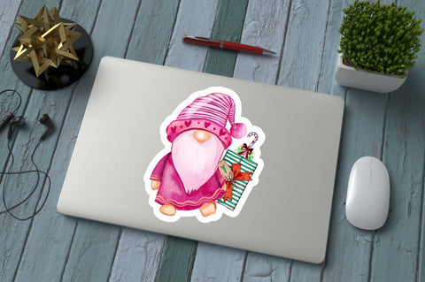 Christmas gnome stickers Bundle Sublimation Regulrcrative 