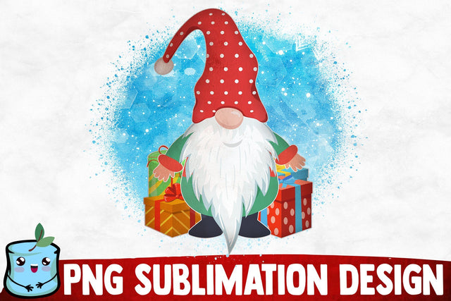Christmas Gnome Sublimation Design Sublimation MintyMarshmallows 