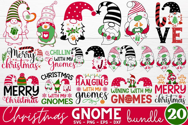 Christmas Gnome SVG Bundle SVG DESIGNISTIC 