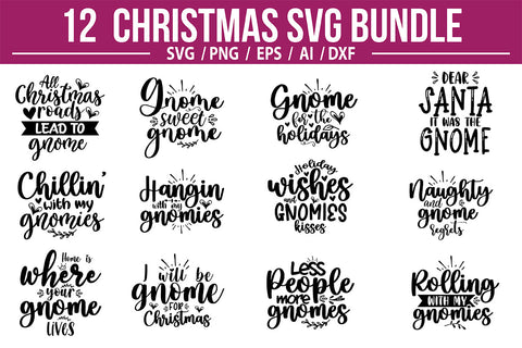 Christmas Gnome SVG Bundle SVG orpitasn 
