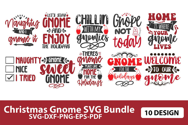 Christmas Gnome SVG Bundle SVG shah alam 
