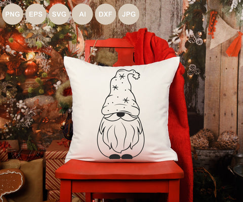 Christmas Gnome Svg, Gnome Cut file, Christmas svg, Christmas Ornament, Christmas Shirt Svg, Funny Gnome Png, Clipart, Holiday Design Svg SVG BogeliaVector 