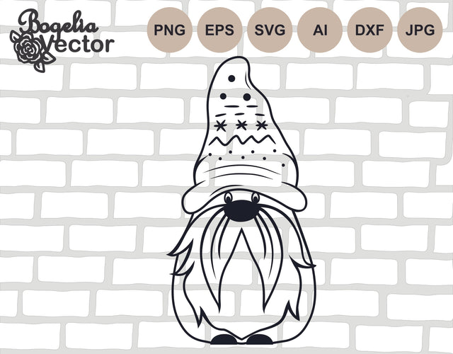 Christmas Gnome Svg, Gnome Cut file, Christmas Svg Ornament, Christmas Shirt Svg Designs, Clipart, Merry Christmas, Holiday, Funny Gnome Png SVG BogeliaVector 