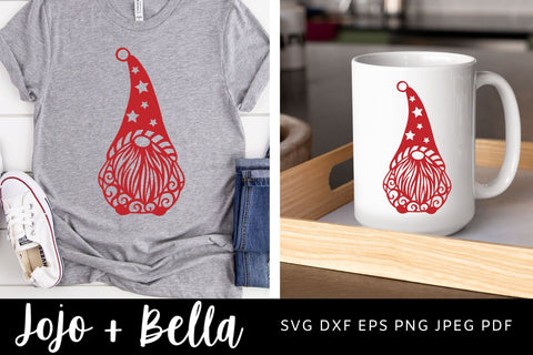 Christmas Gnome Svg, Red Gnome Svg, Gnome Svg, Cute Gnome Svg, Svg Files For Cricut, Sublimation Designs SVG Jojo&Bella 