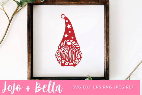 Christmas Gnome Svg, Red Gnome Svg, Gnome Svg, Cute Gnome Svg, Svg Files For Cricut, Sublimation Designs SVG Jojo&Bella 