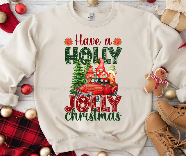 Christmas Gnome Truck PNG Sublimation Design Sublimation ToriDesigns 