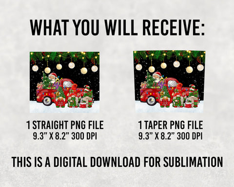 Christmas Gnome Truck Tumbler Png,Christmas Tumbler Png,Noel Tumbler,Gnome Png,Santa Png,Christmas Sublimation,Sublimation Designs Downloads Sublimation BOO-design 