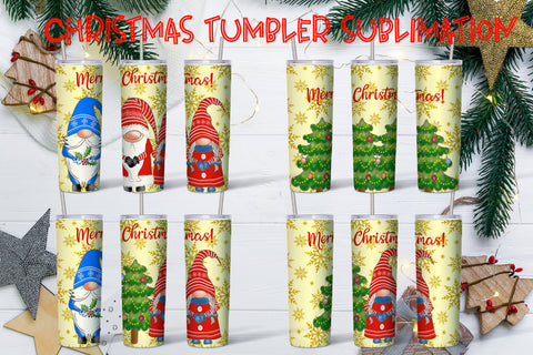 Christmas gnome tumbler sublimation | Christmas gnome PNG Sublimation Svetana Studio 
